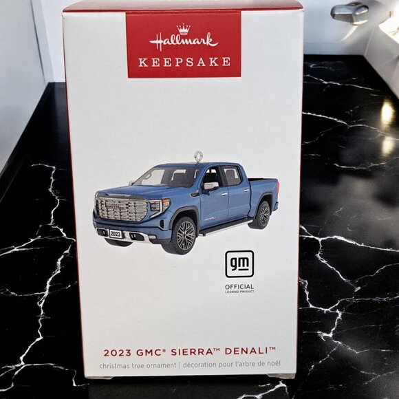 NEW 2024 Hallmark Keepsake 2023 GMC Sierra Denali Die-Cast Metal Truck Ornament - Picture 3 of 10